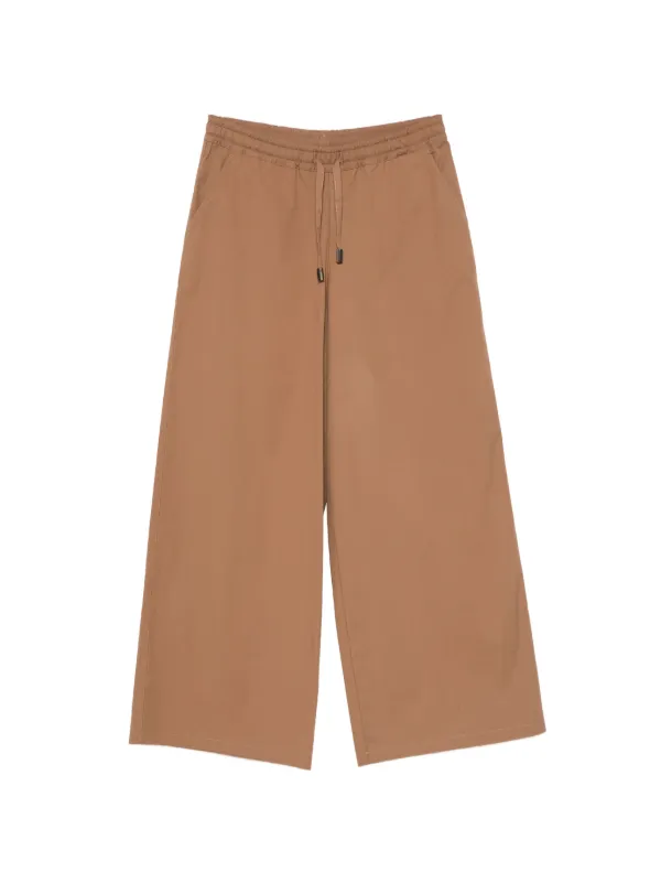 Fedeli Drawstring-waist Palazzo Pants in Neutrals