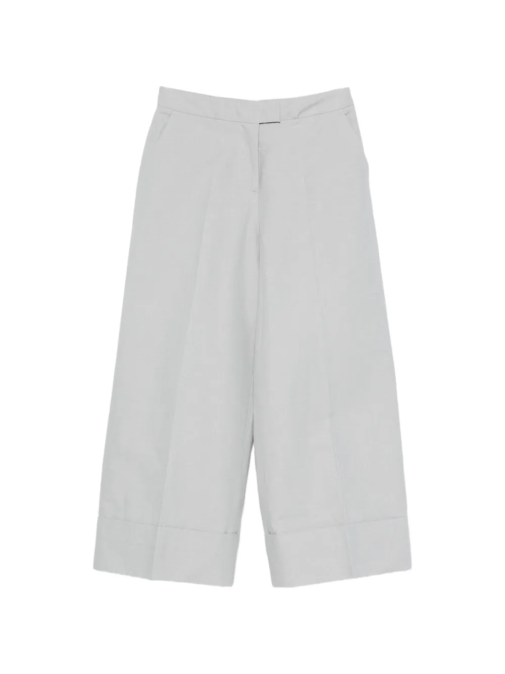 PT Torino pressed-crease cropped trousers - Grigio