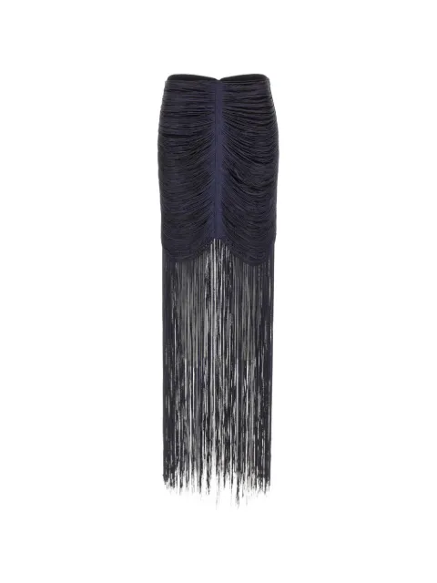 Bless Ruscello fringe-embellished maxi skirt