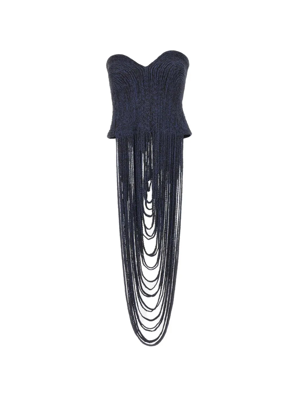 Bless Talara fringe-detail top - Blu