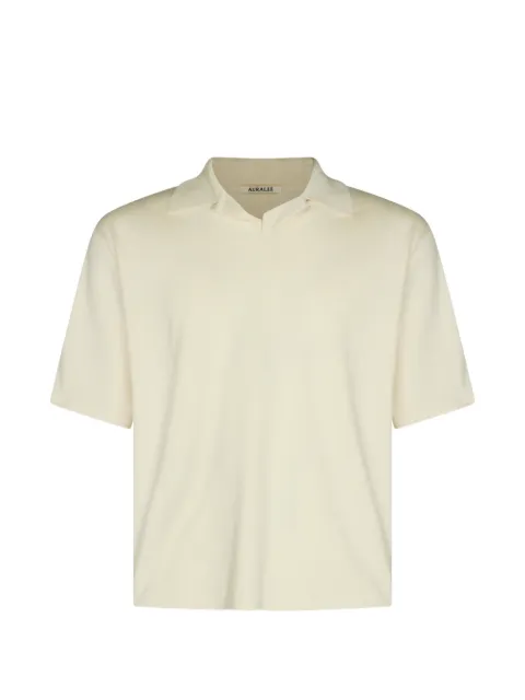 Auralee short-sleeve polo-collar T-shirt