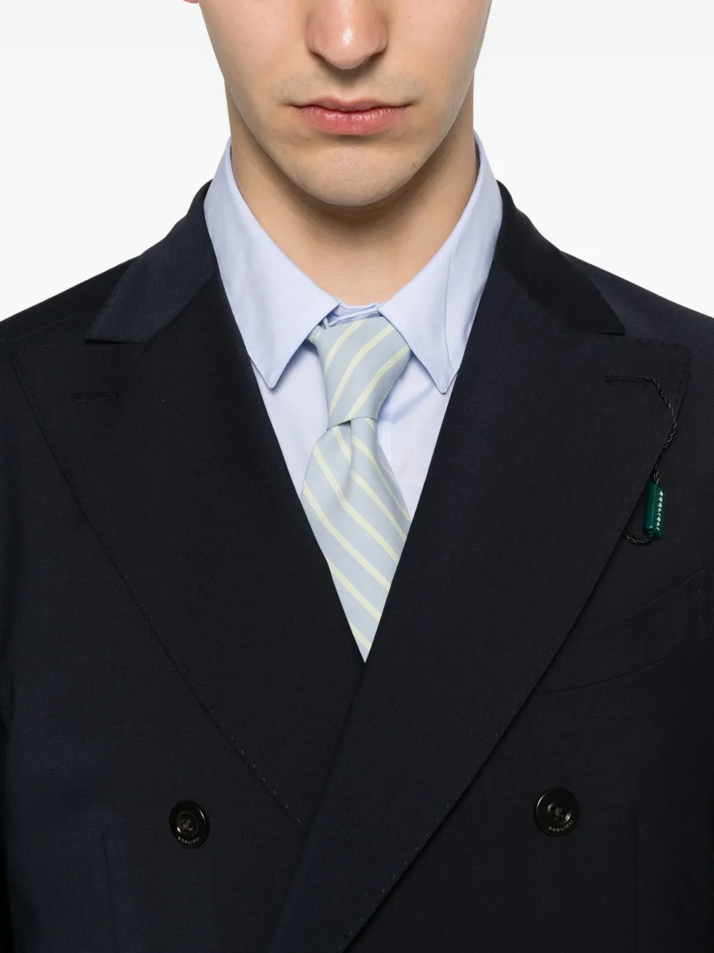 Boglioli Pak met dubbele rij knopen Blauw