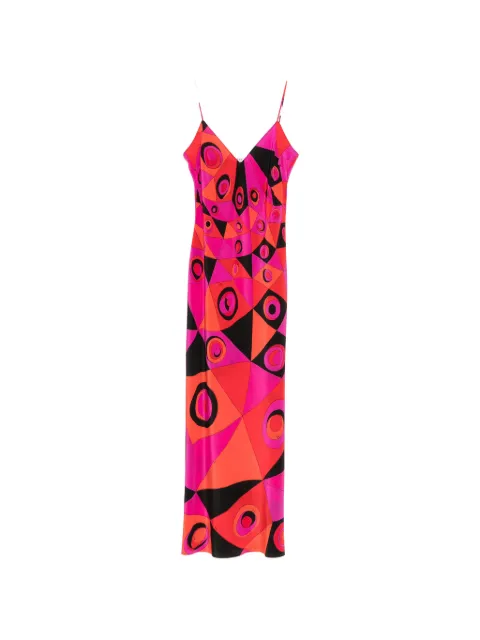 PUCCI occhi-print silk maxi dress