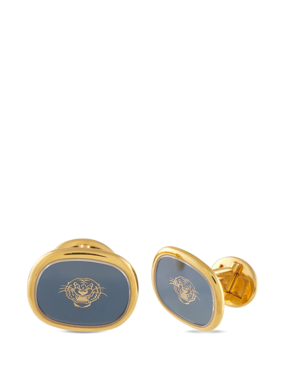 Patek Philippe Pre-Owned tiger-motif cufflinks - Oro
