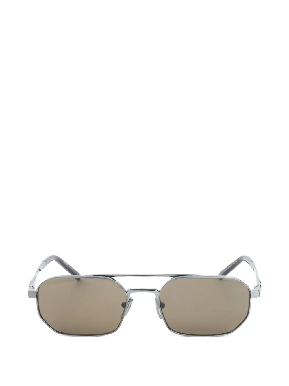 Prada Eyewear geometric-frame sunglasses - Argento