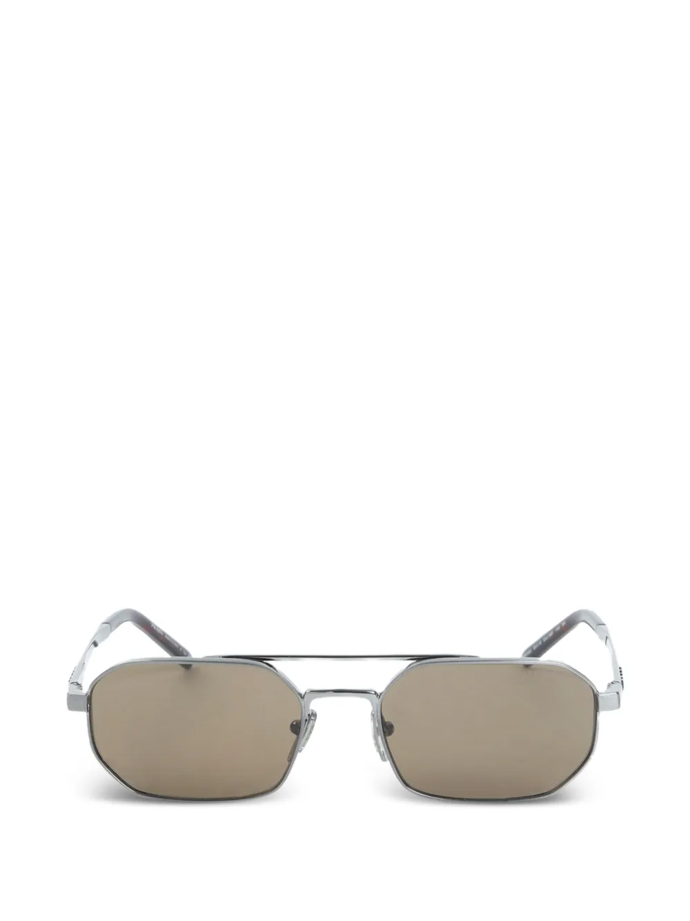 Prada Eyewear geometric-frame sunglasses - Argento
