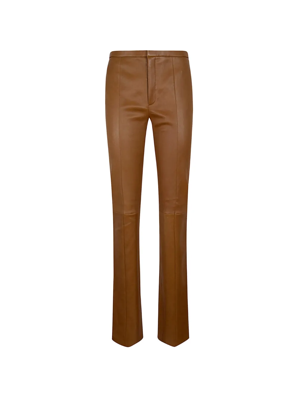 Stouls seam-detail leather trousers - Nude