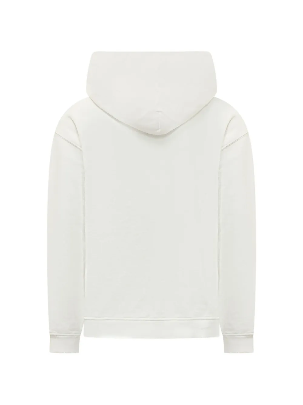 Htc Los Angeles Hoodie verfraaid met zon-verfraaiing en rits Wit