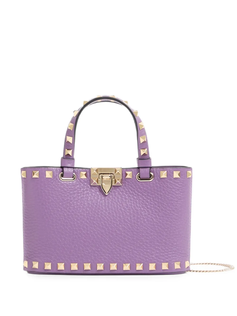 Valentino Garavani Rockstud leather tote bag - Viola