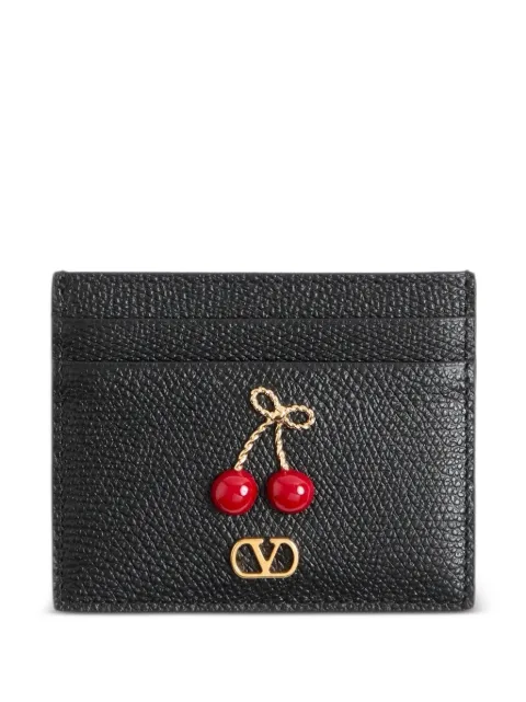 Valentino Garavani Cherryfic cardholder in grainy calfskin