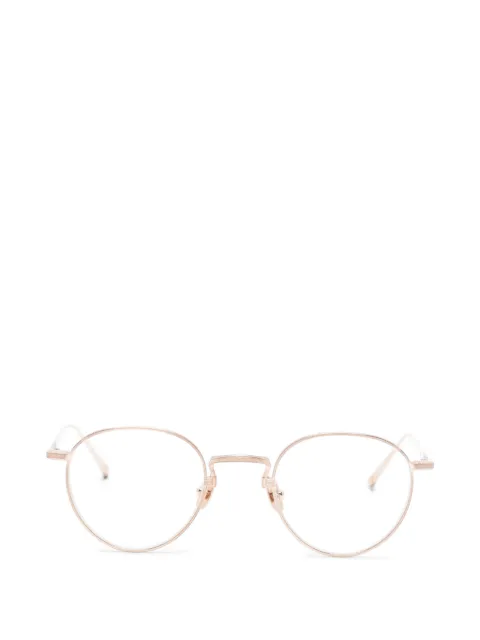 Matsuda round-frame engraved glasses
