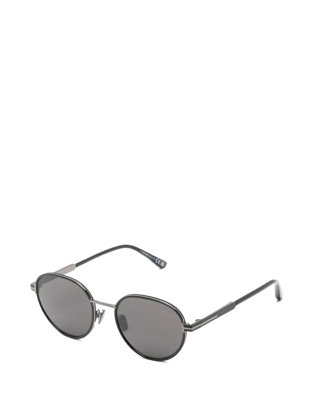 TOM FORD Eyewear Zonnebril met rond montuur Zwart