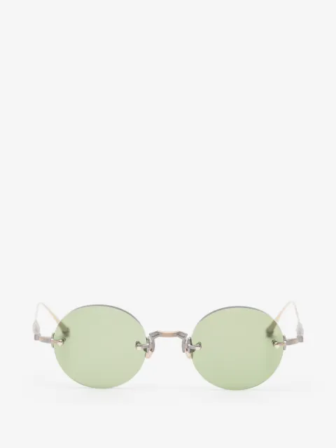 Matsuda rimless round-frame sunglasses