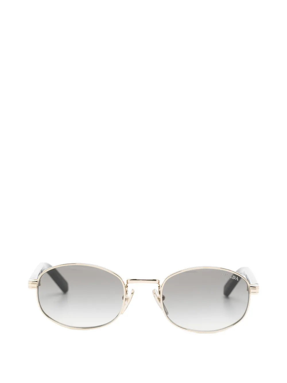 Prada Eyewear Occhiali da sole ovali - Oro