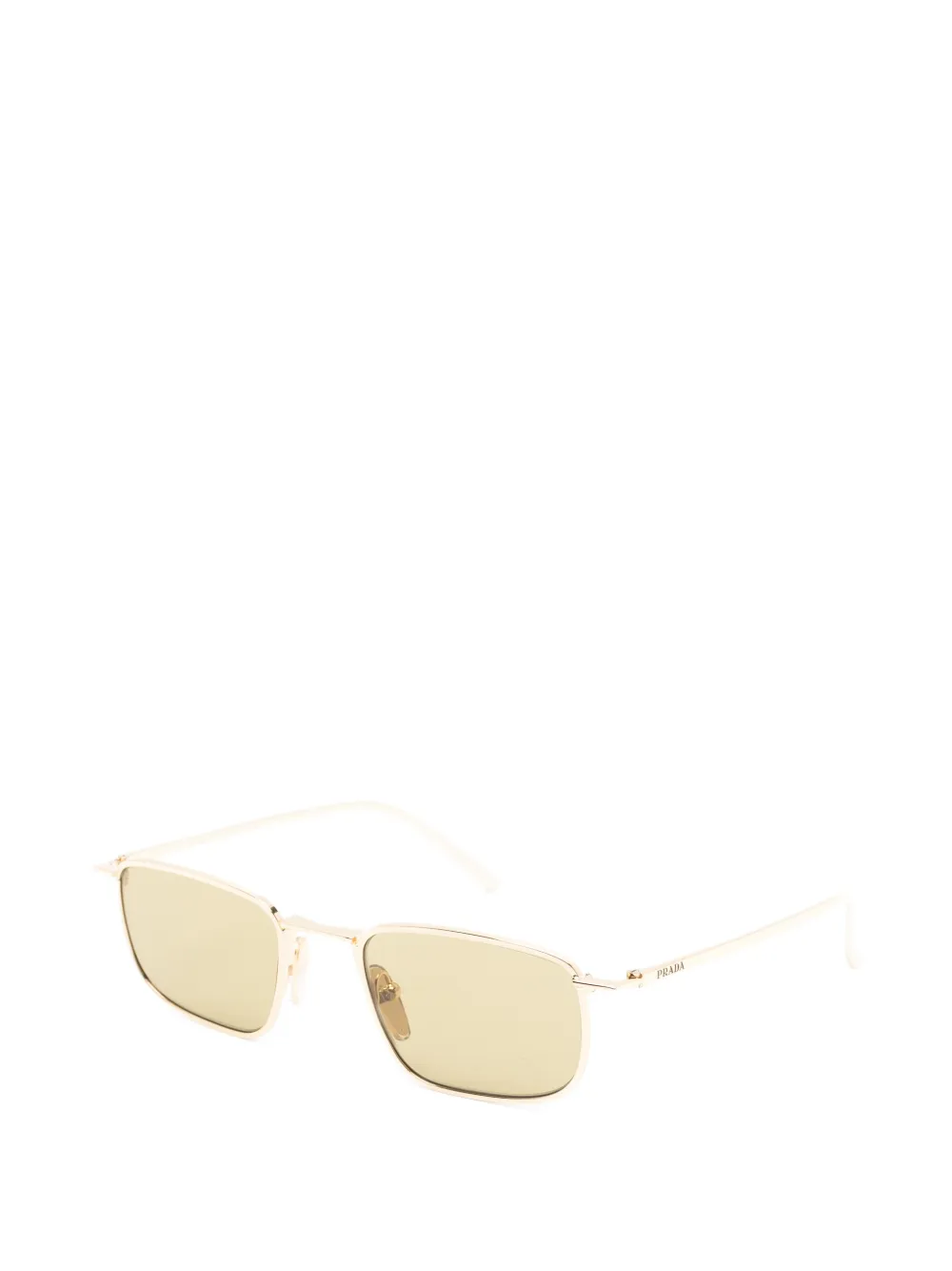 Prada Eyewear Zonnebril met rechthoekig montuur Goud