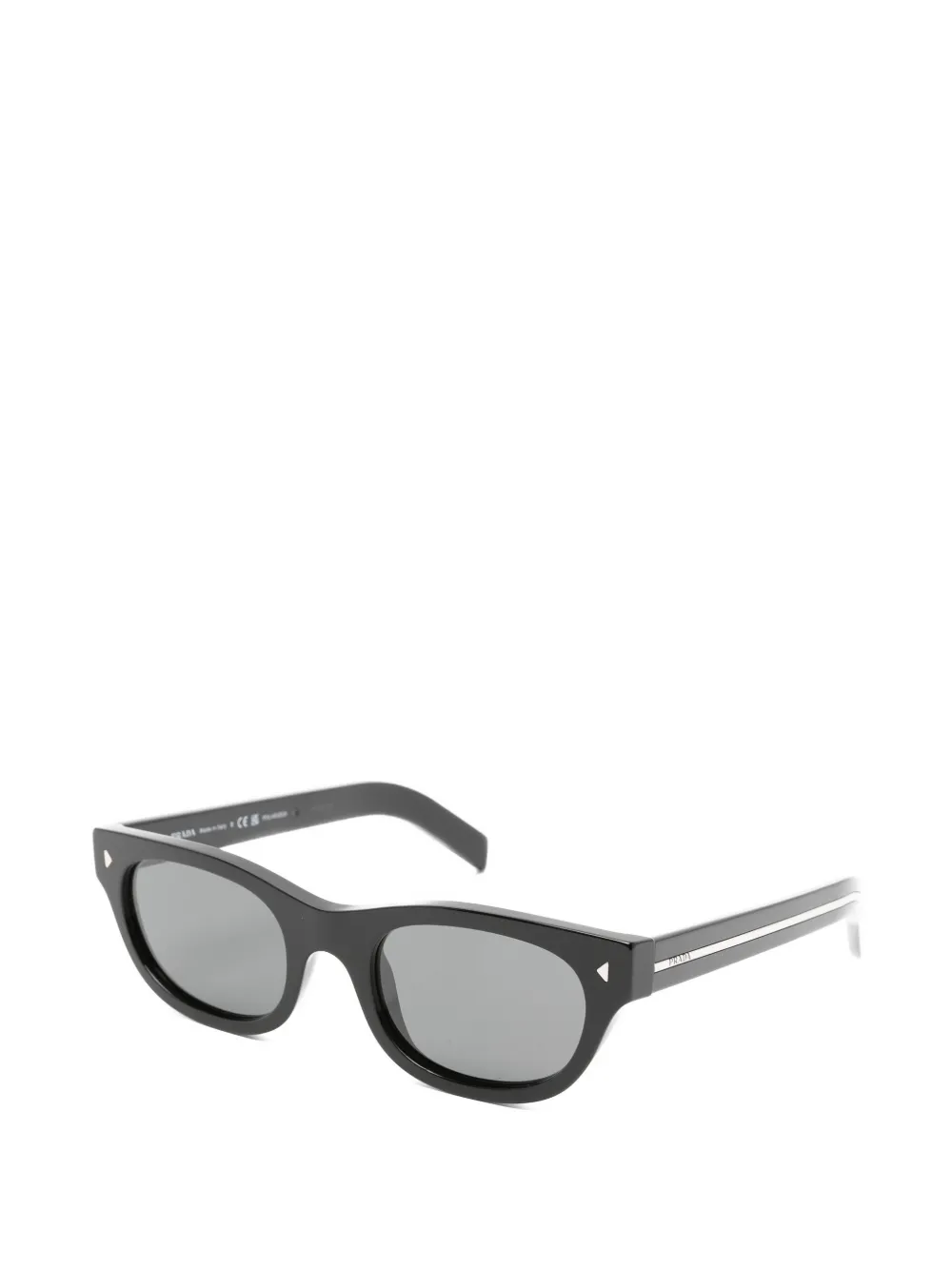 Prada Eyewear Zonnebril met rechthoekig montuur Zwart