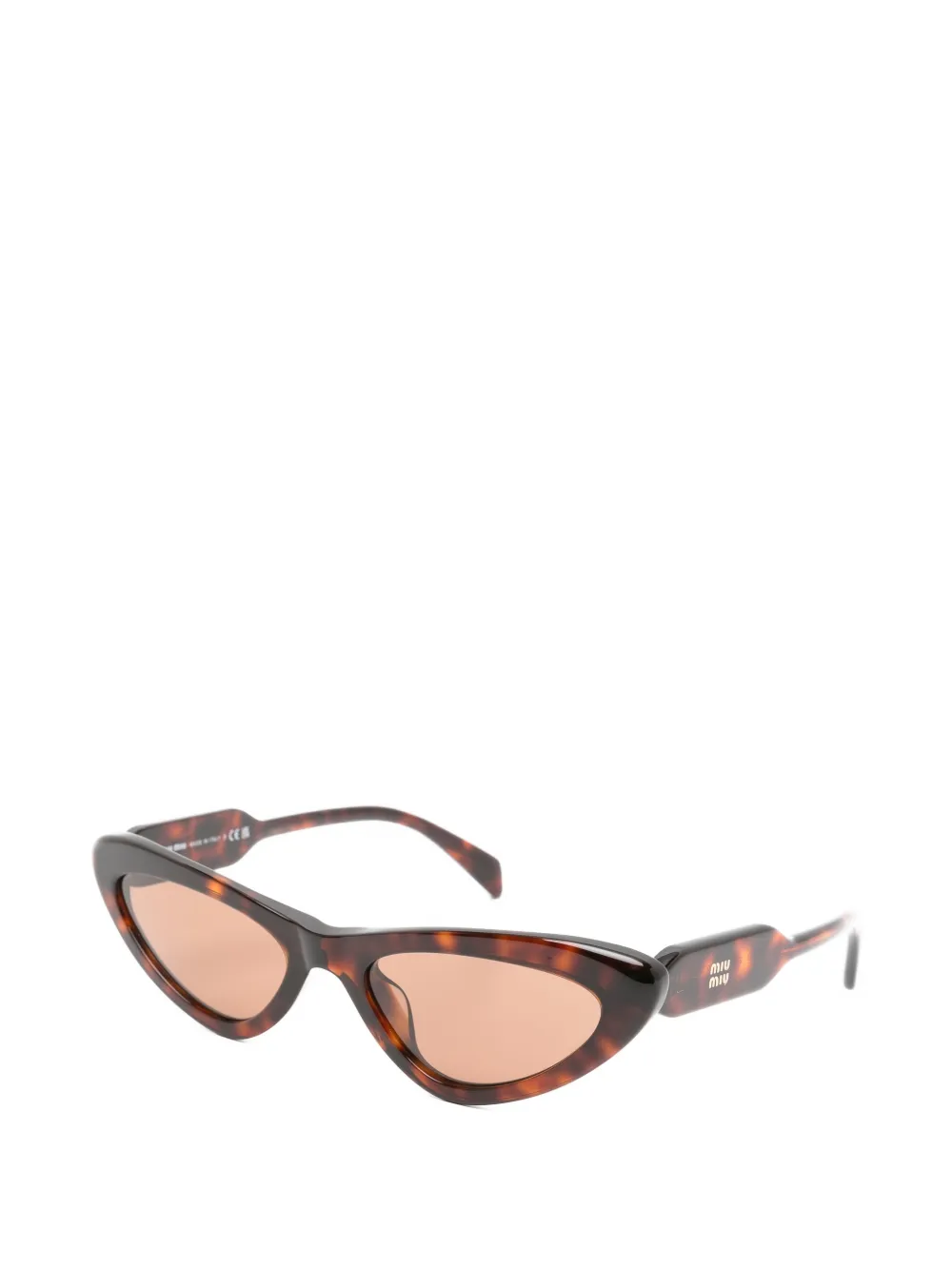 Miu Eyewear Zonnebril met cat-eye montuur Bruin