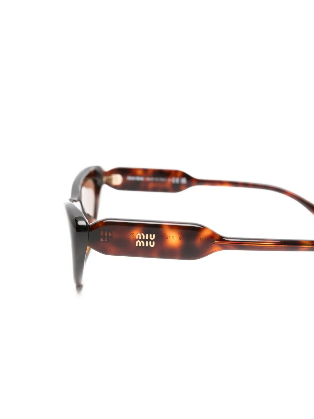 Miu Eyewear Zonnebril met cat-eye montuur Bruin