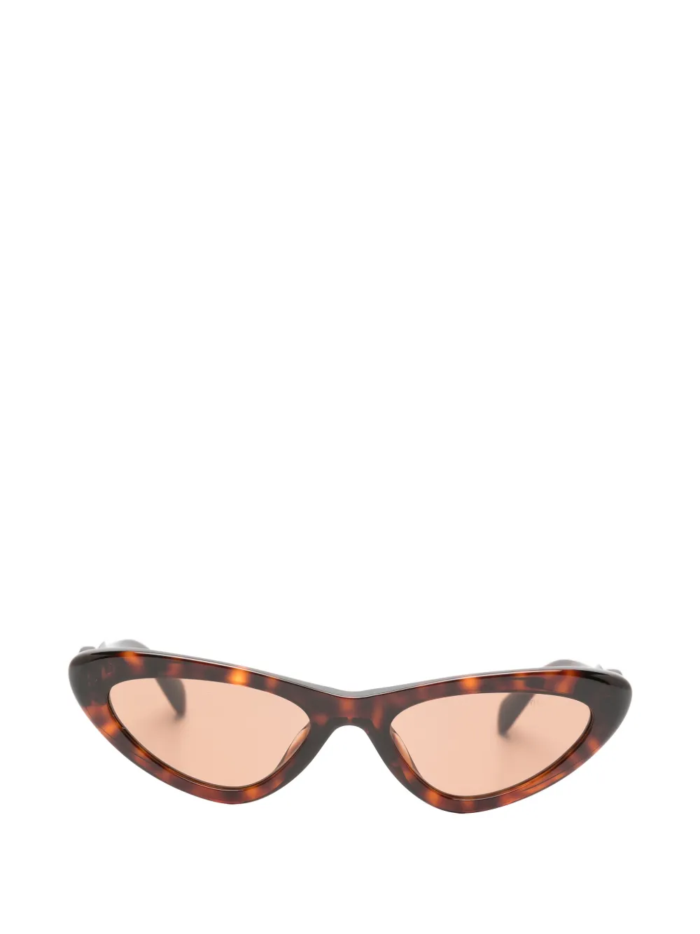 Miu Miu Eyewear tortoiseshell-effect cat-eye sunglasses - Marrone