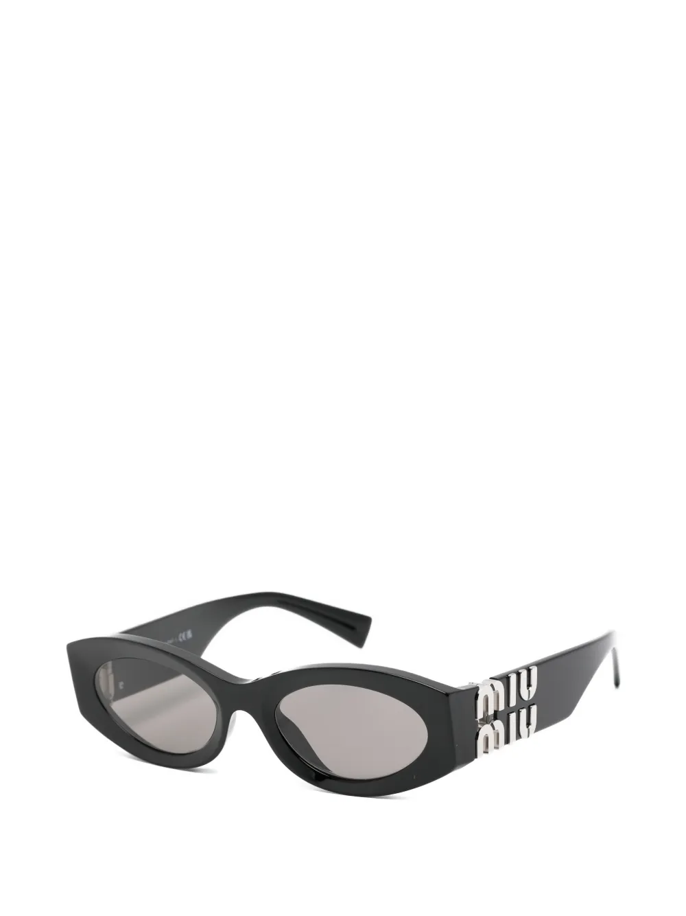 Miu Eyewear Zonnebril met cat-eye montuur Zwart
