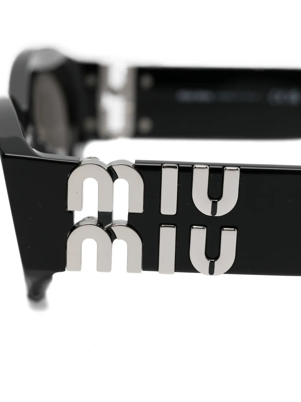 Miu Eyewear Zonnebril met cat-eye montuur Zwart