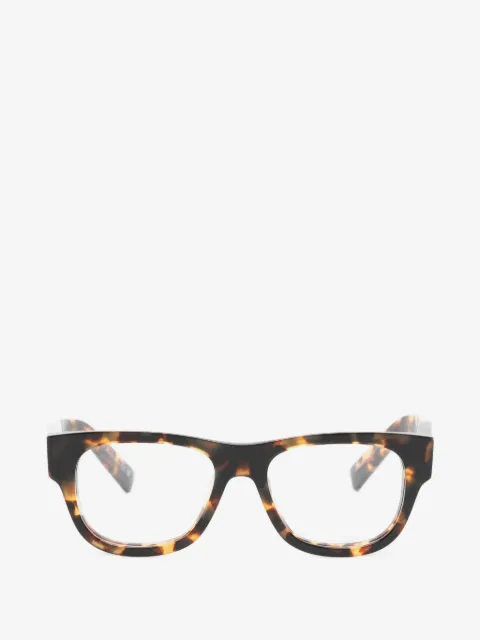 Prada Eyewear tortoiseshell-effect rectangle-frame glasses