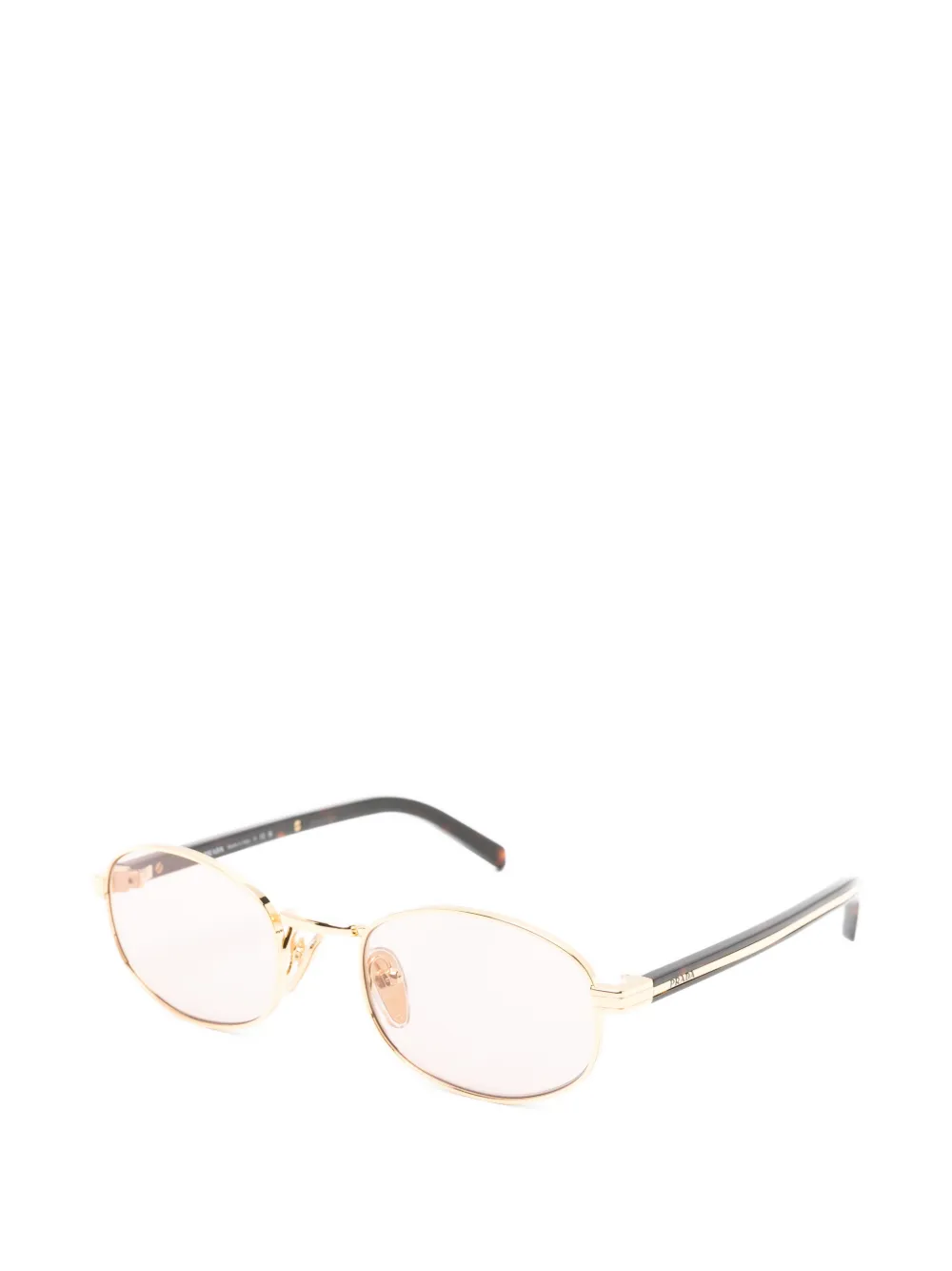 Prada Eyewear Zonnebril met rond montuur Goud