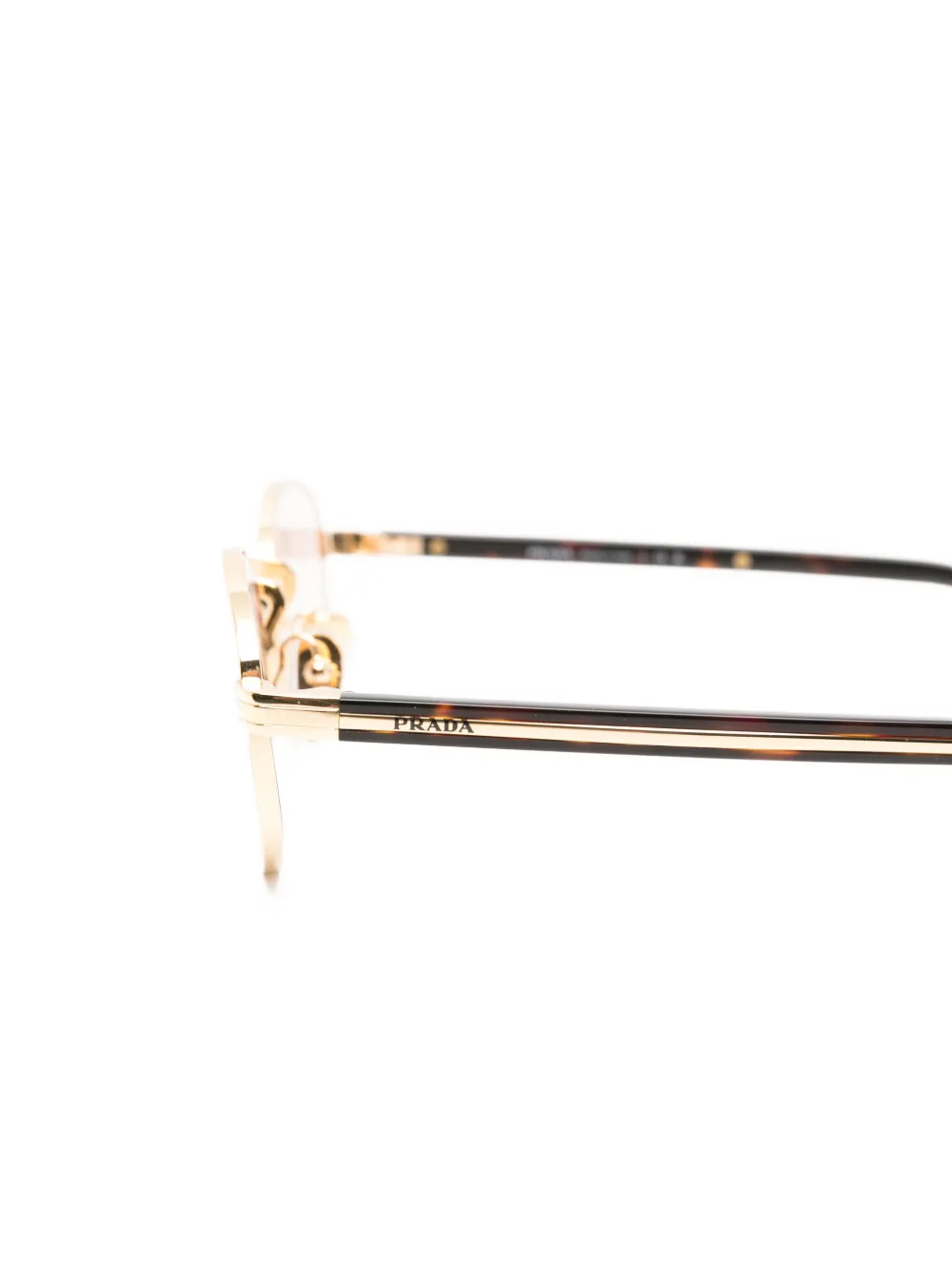 Prada Eyewear Zonnebril met rond montuur Goud