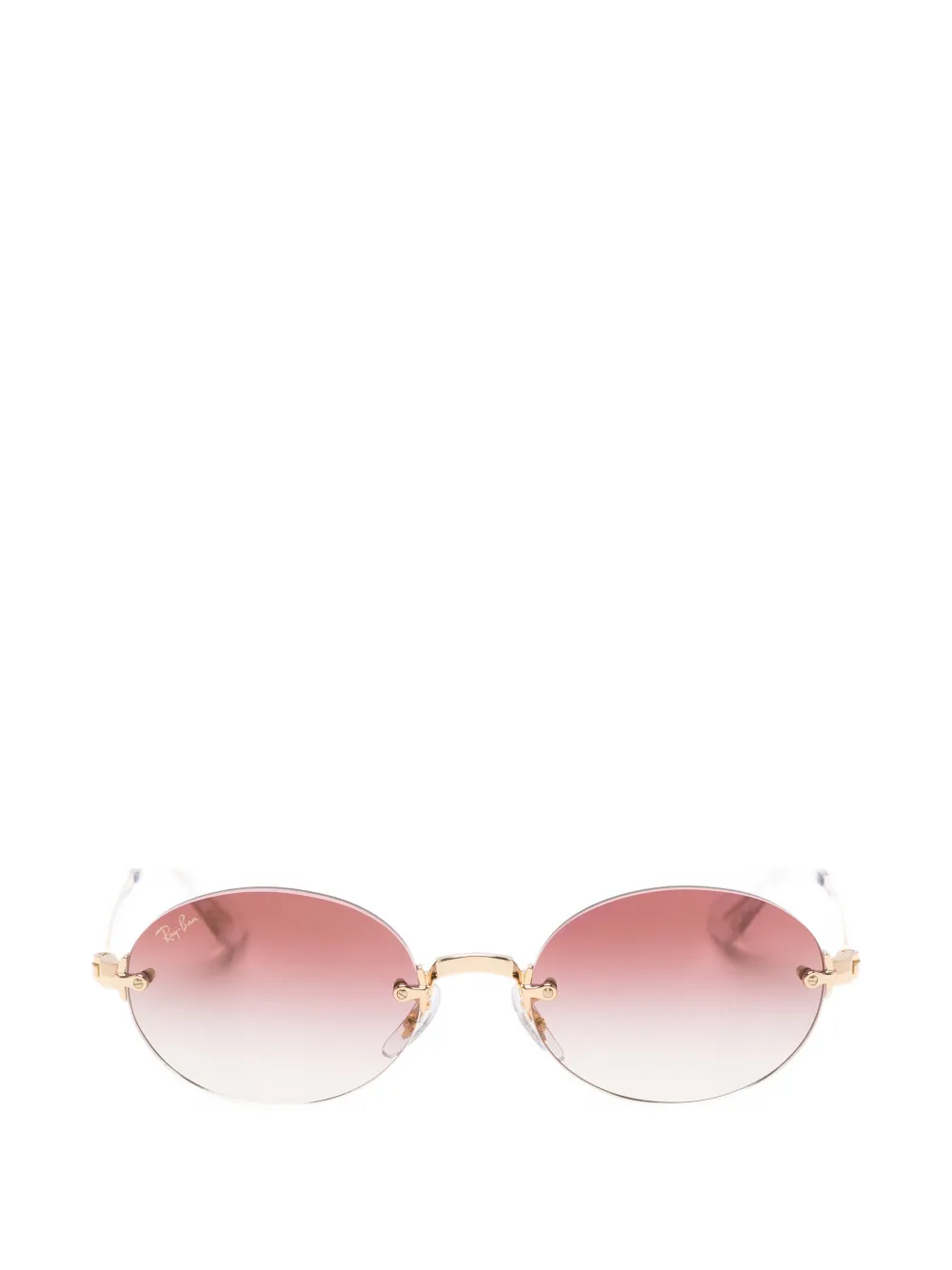 Ray-Ban rimless geometric-frame sunglasses - Gold