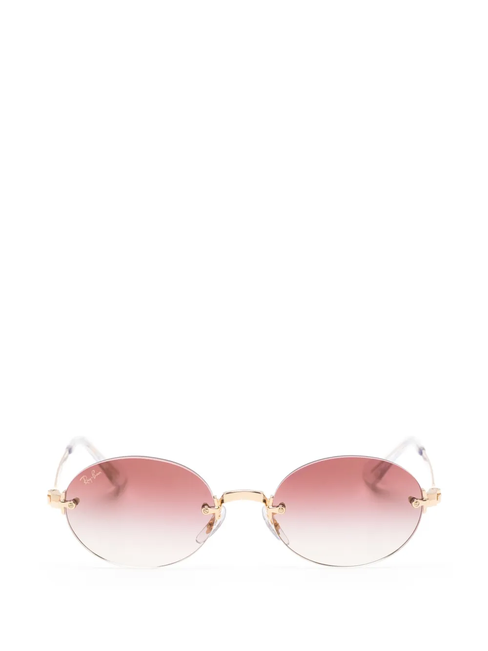 Ray-Ban rimless geometric-frame sunglasses - Oro