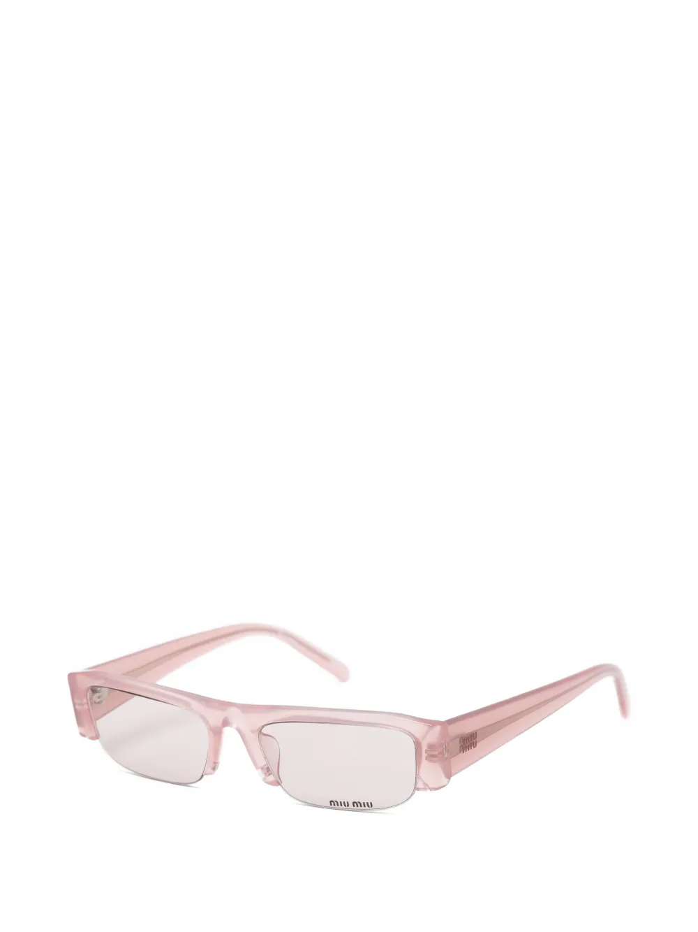 Miu Eyewear Vedette zonnebril met rechthoekig montuur Roze