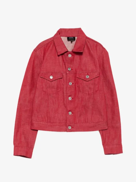 A.P.C. button-fastening denim jacket