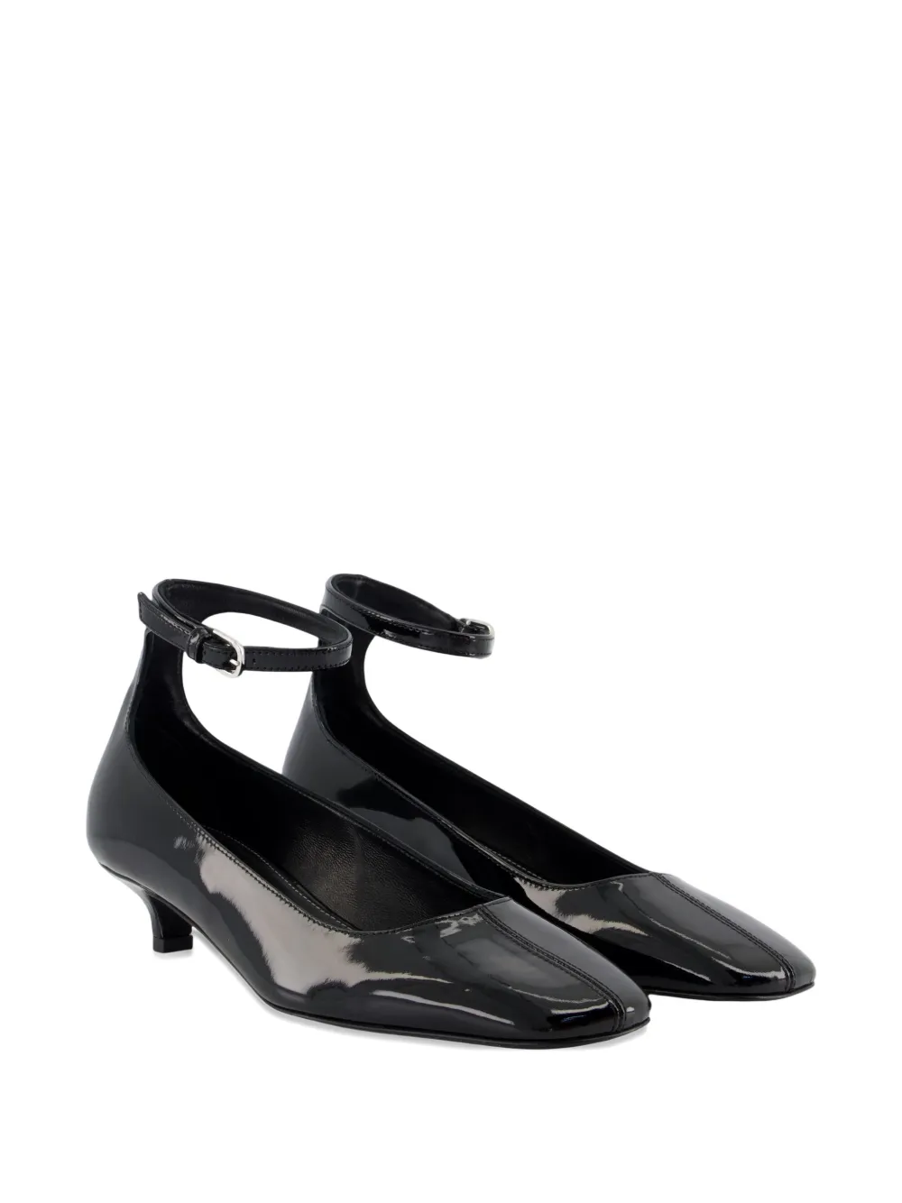 TOTEME ankle-strap leather pumps Zwart