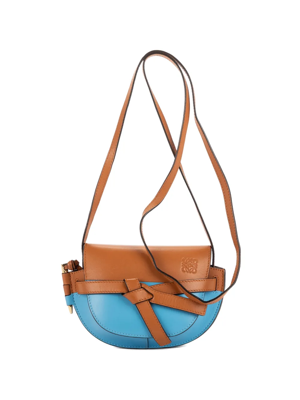 Loewe Pre-Owned Gate leather corssbody bag - Blu