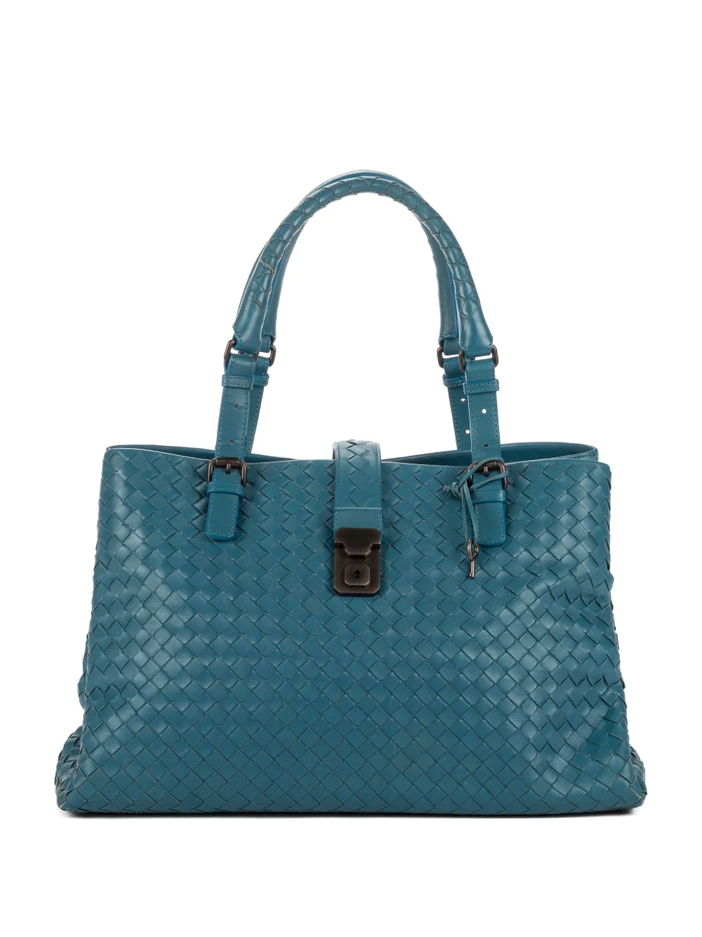 Bottega Veneta Pre-Owned Intrecciato tote bag - Blu
