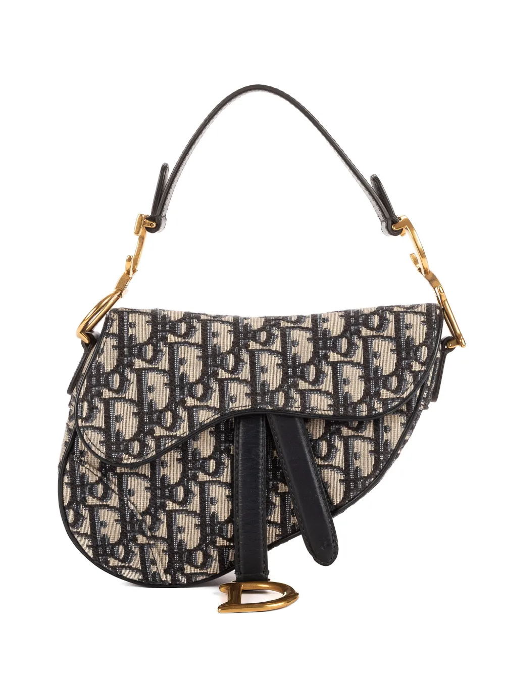 Christian Dior Pre-Owned Oblique Saddle handbag - Blau