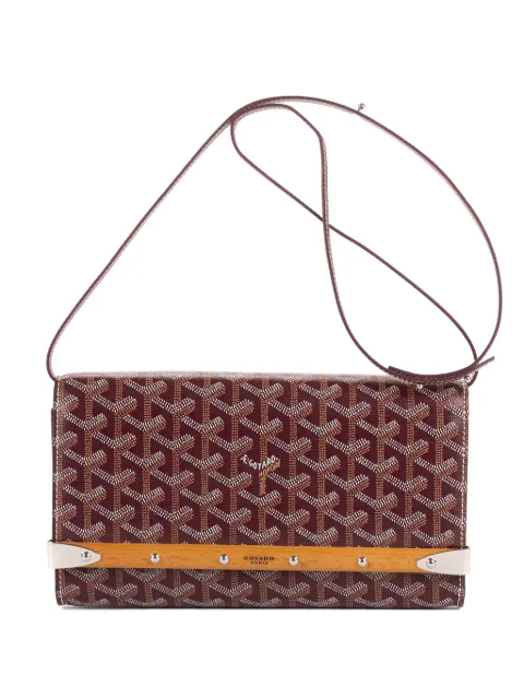 Goyard Pre-Owned Goyardine wood-trim crossbody bag