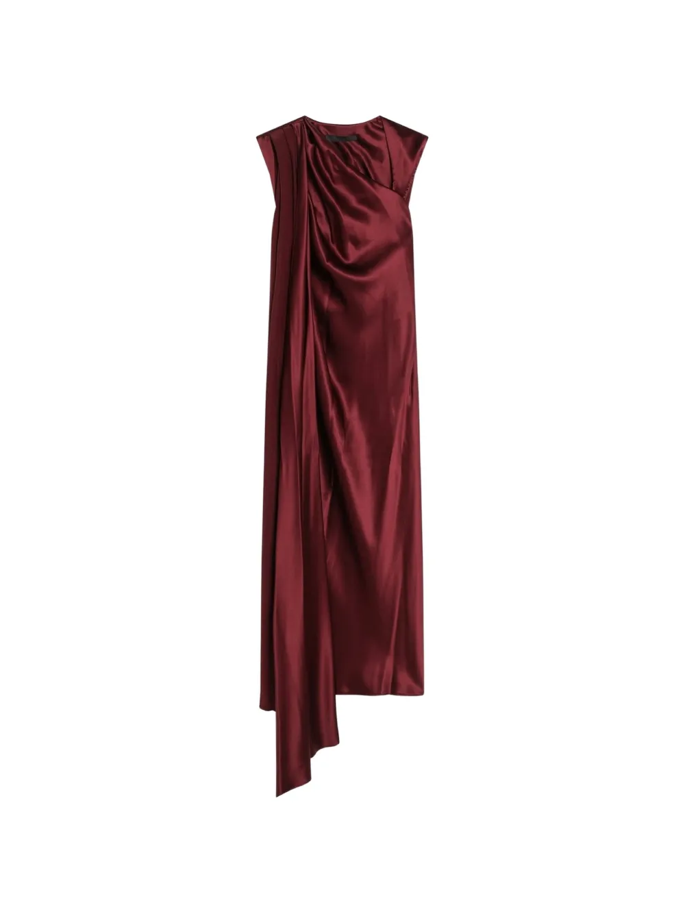 Max Mara robe drapée Pianoforte à design asymétrique - Rouge Max Mara robe drapée Pianoforte à design asymétrique - Rouge