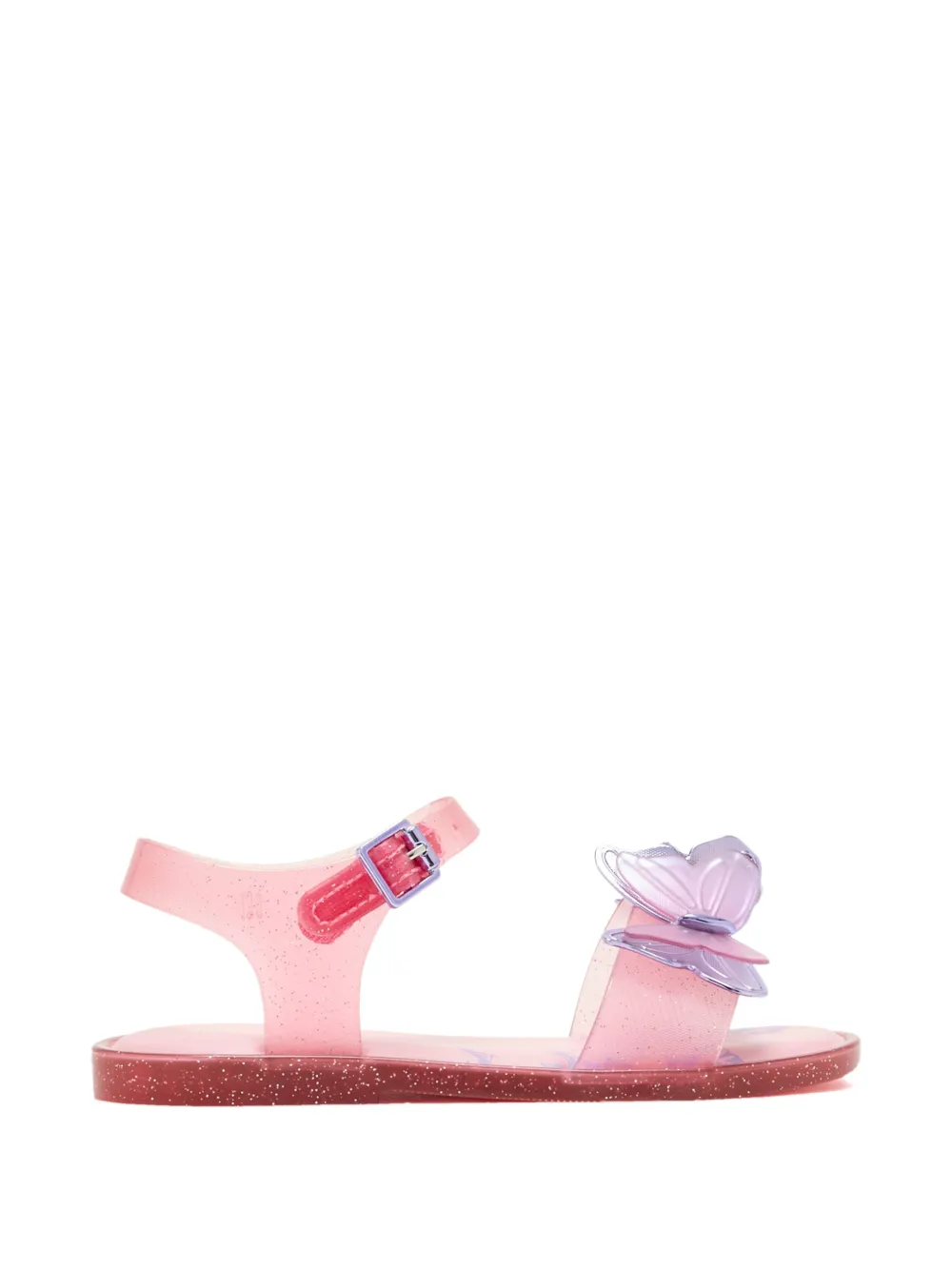 Mini Melissa Fly sandalen met vlinderpatch Roze