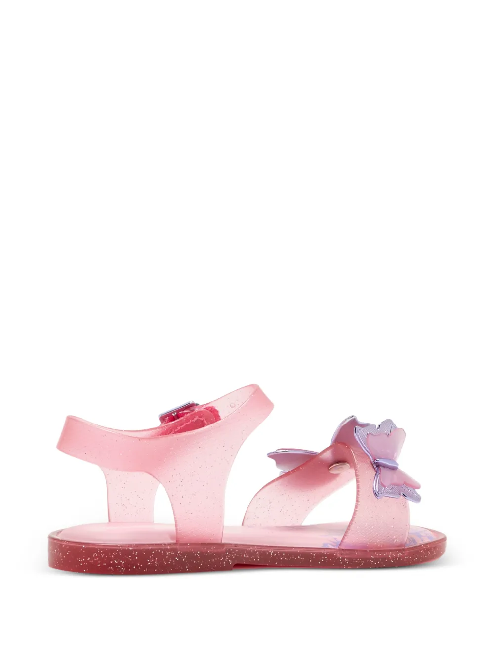 Mini Melissa Fly sandalen met vlinderpatch Roze