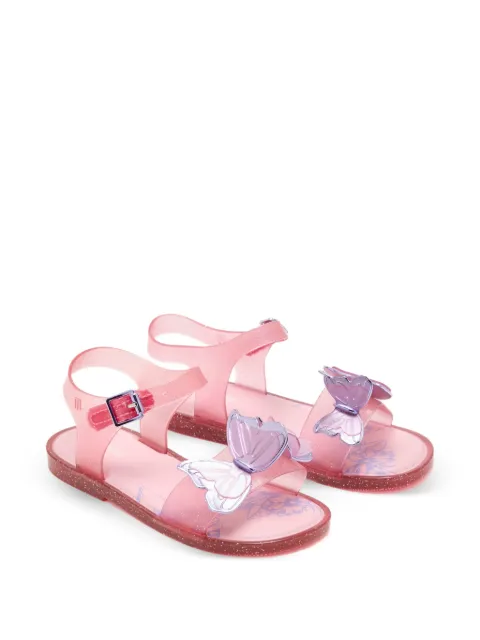 Mini Melissa Fly butterfly-patch sandals