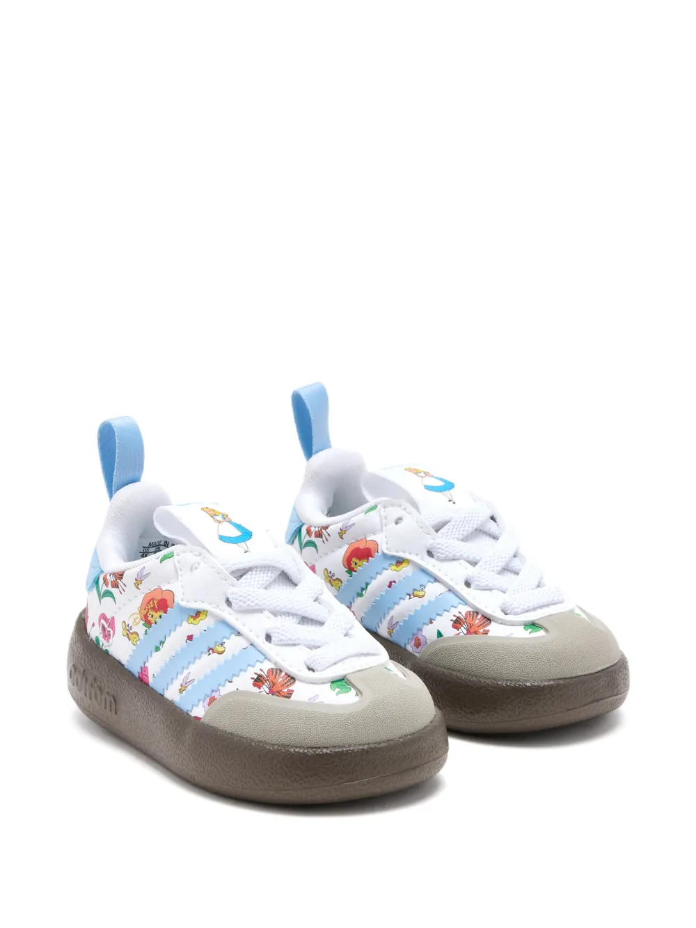 adidas Kids Disney floral-print sneakers - White