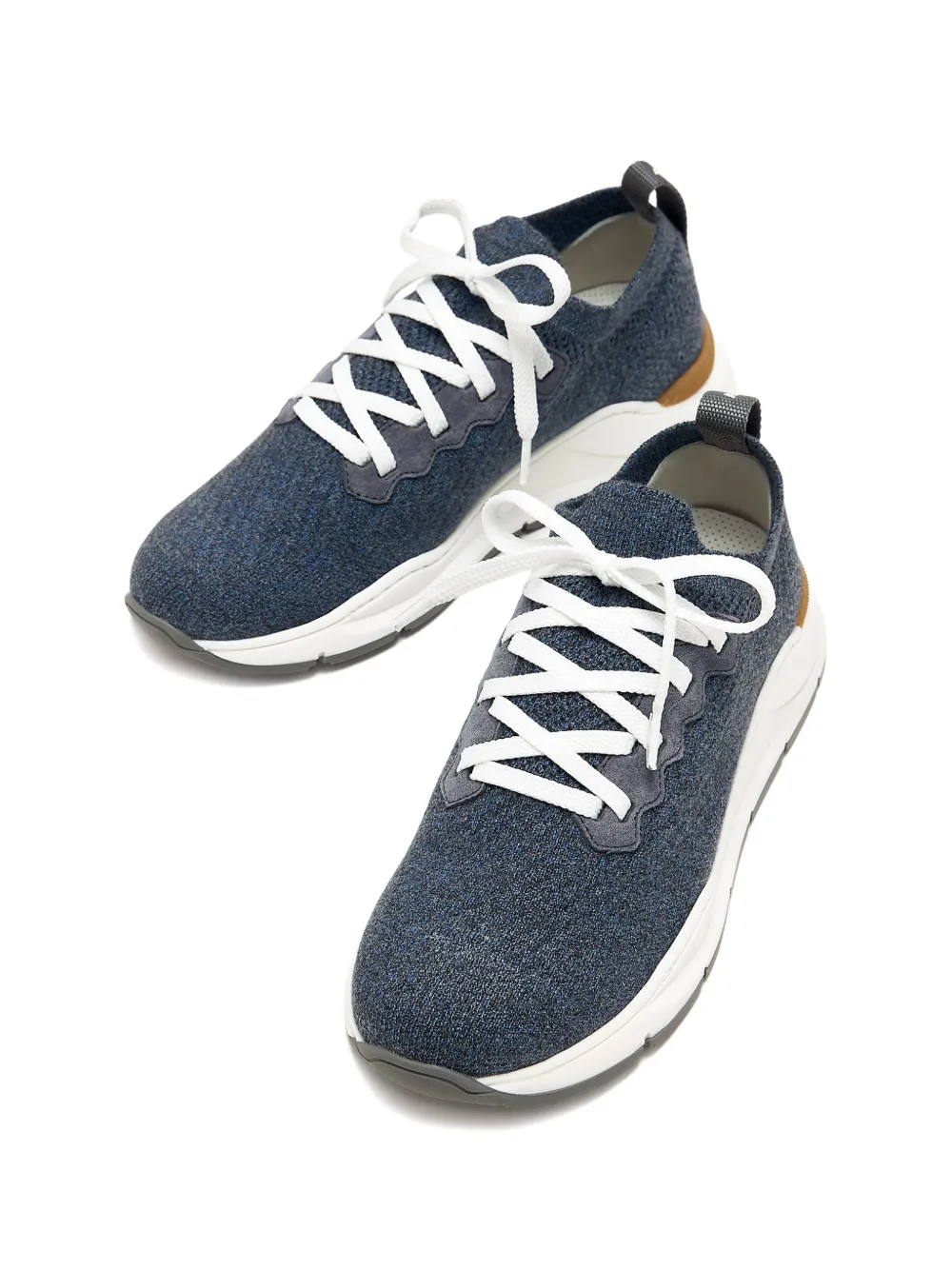 Brunello Cucinelli Kids lace-up sneakers Blauw