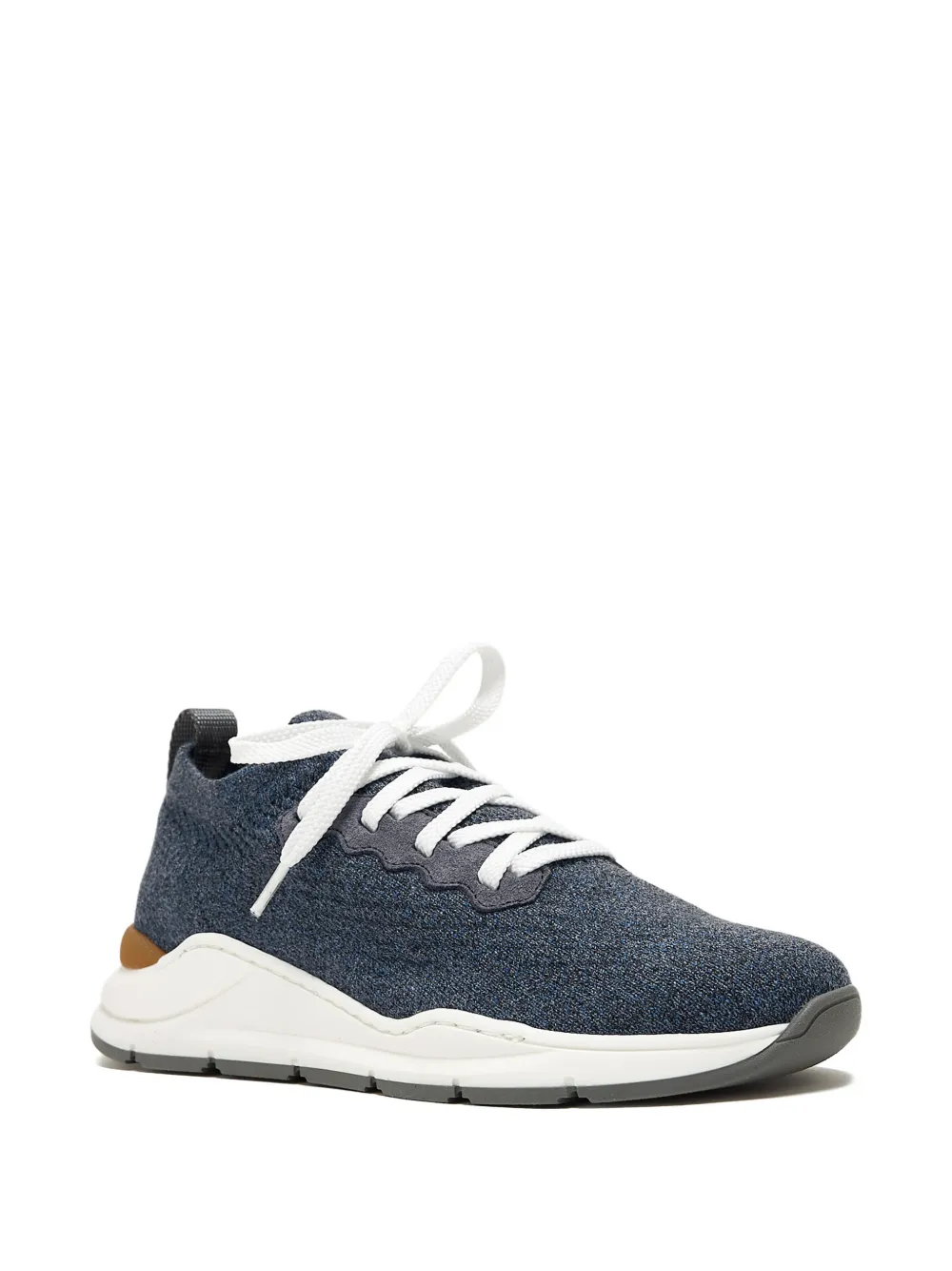 Brunello Cucinelli Kids lace-up sneakers - Blu