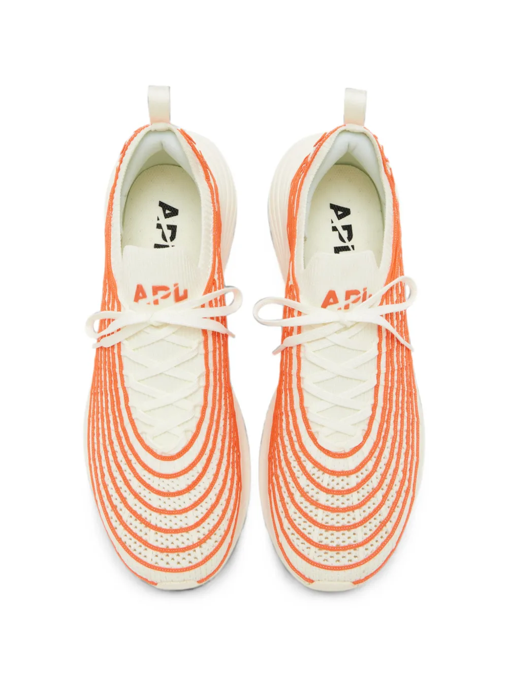 APL: ATHLETIC PROPULSION LABS TechLoom Zipline wavy-stripe sneakers Beige