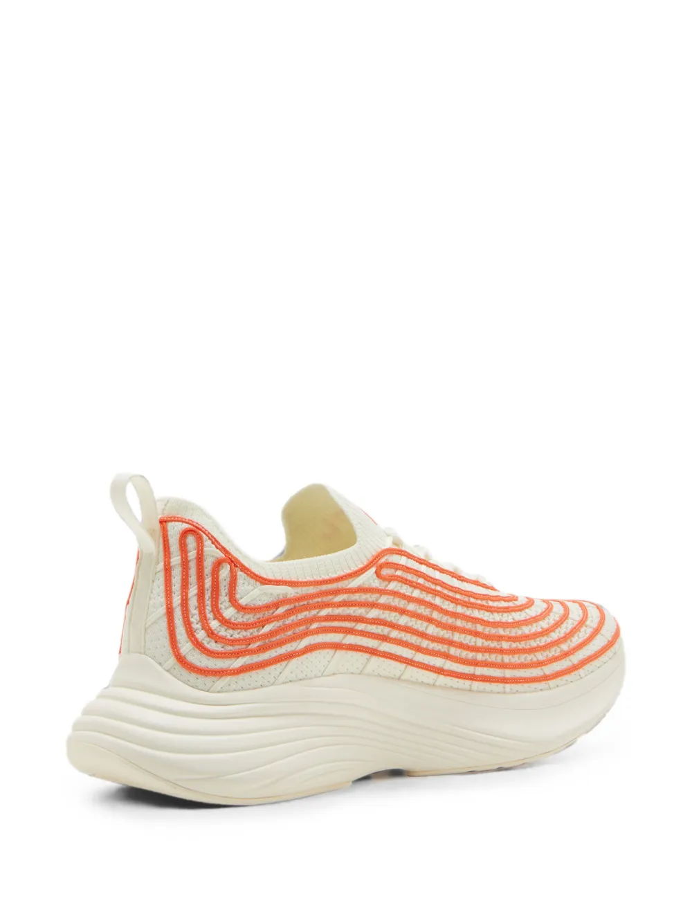 APL: ATHLETIC PROPULSION LABS TechLoom Zipline wavy-stripe sneakers Beige