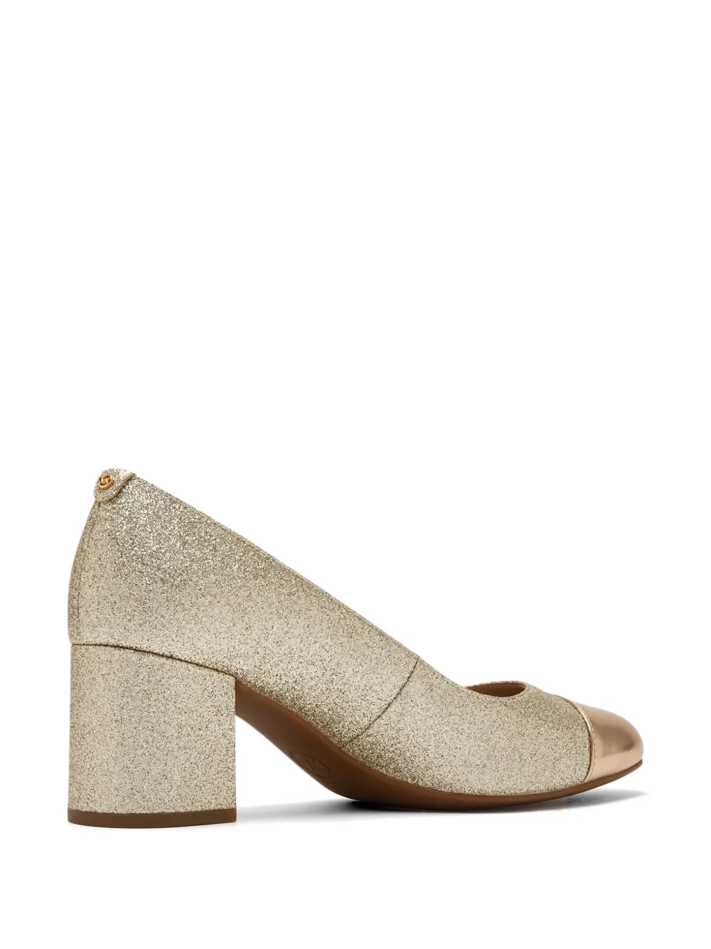 Michael Kors glitter-effect cap-toe pumps Goud