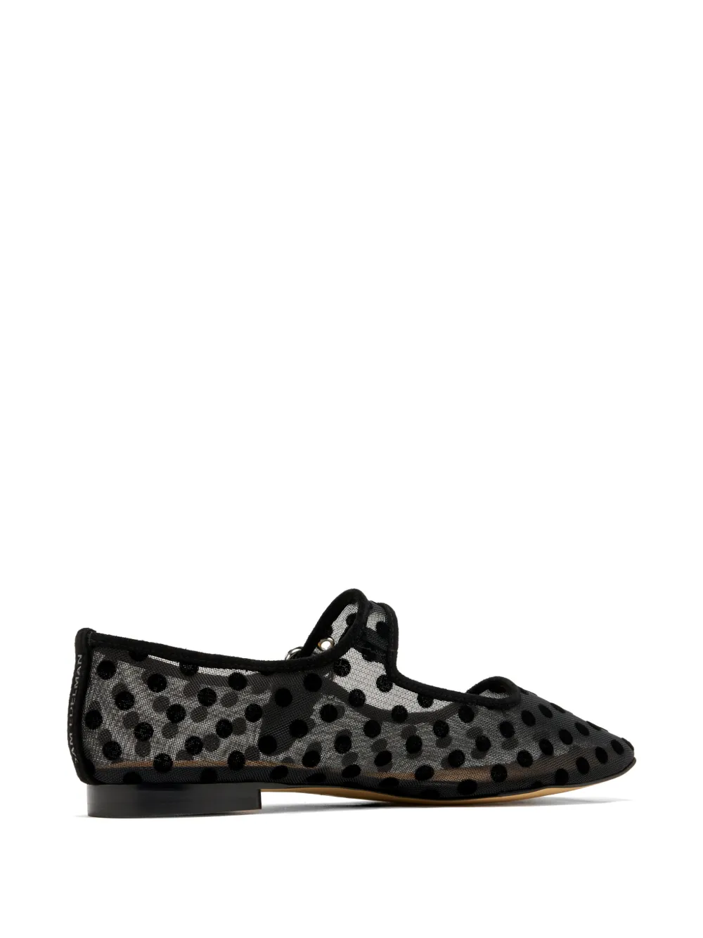 Sam Edelman polka-dot mesh ballet flats Zwart