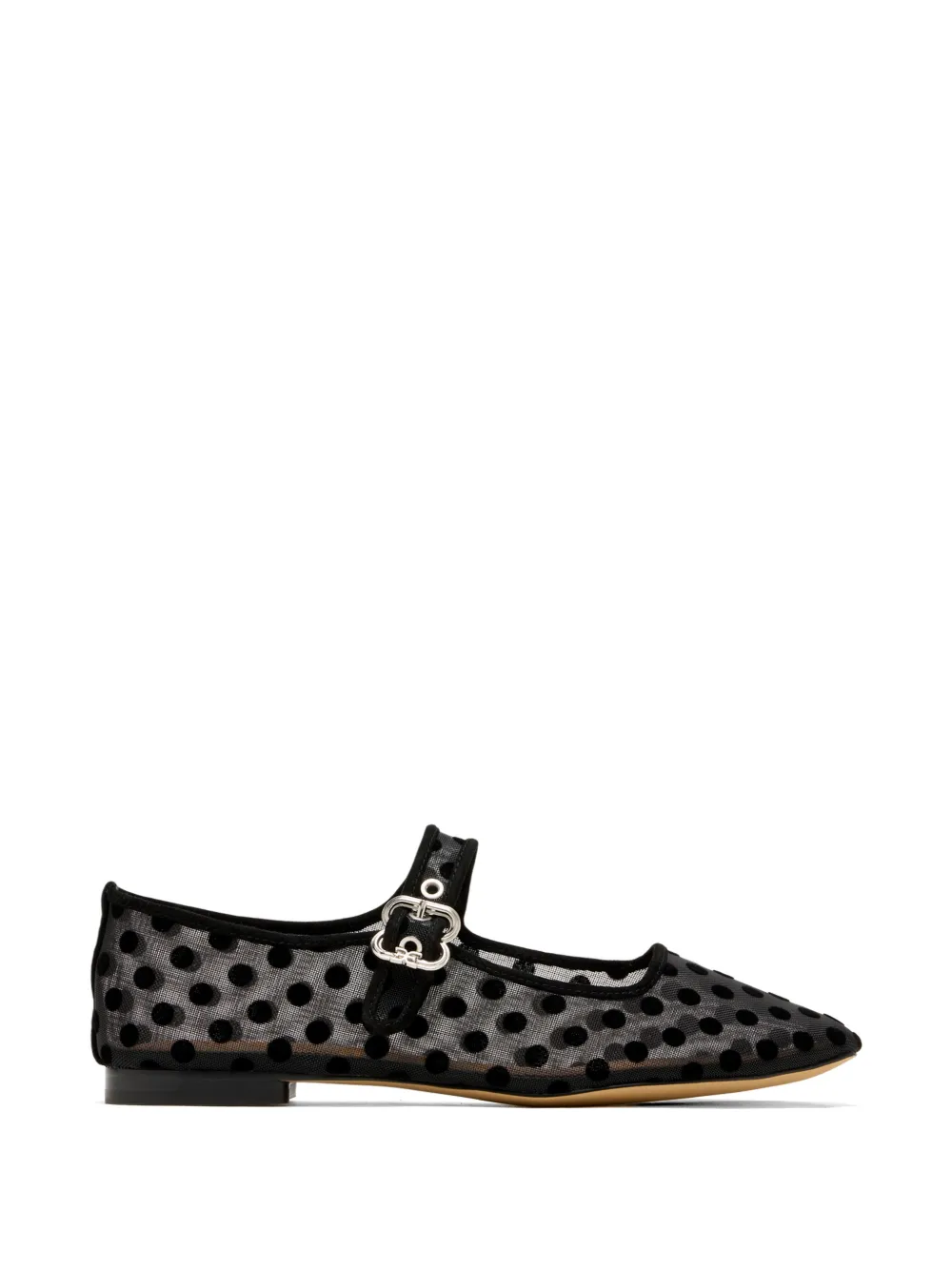 Sam Edelman polka-dot mesh ballet flats - Nero
