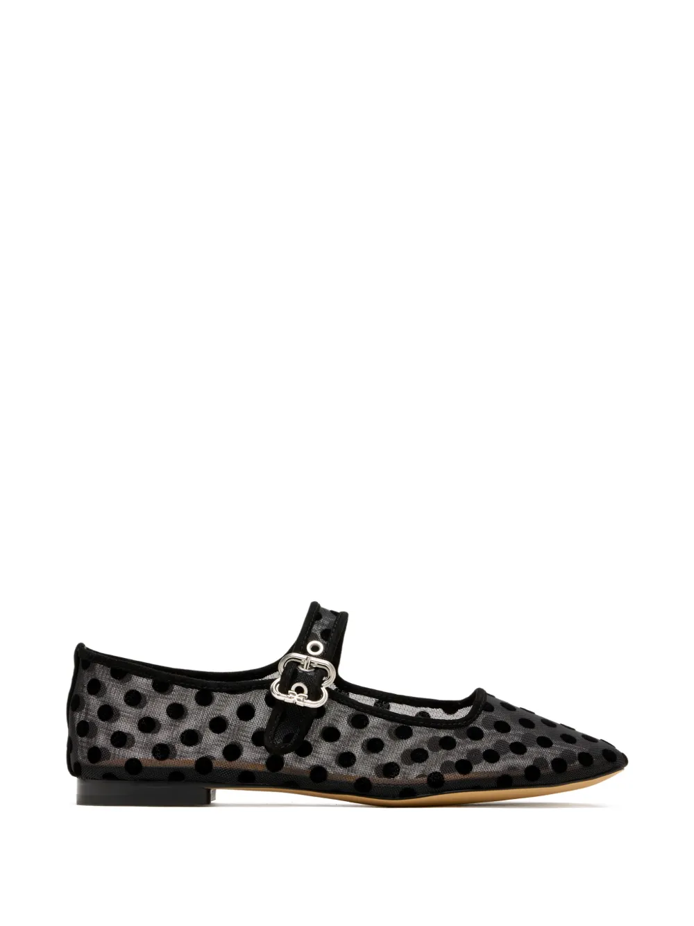 Sam Edelman polka-dot mesh ballet flats - Nero